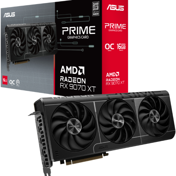 Видео карта ASUS PRIME RADEON RX 9070 XT OC 16GB GDDR6