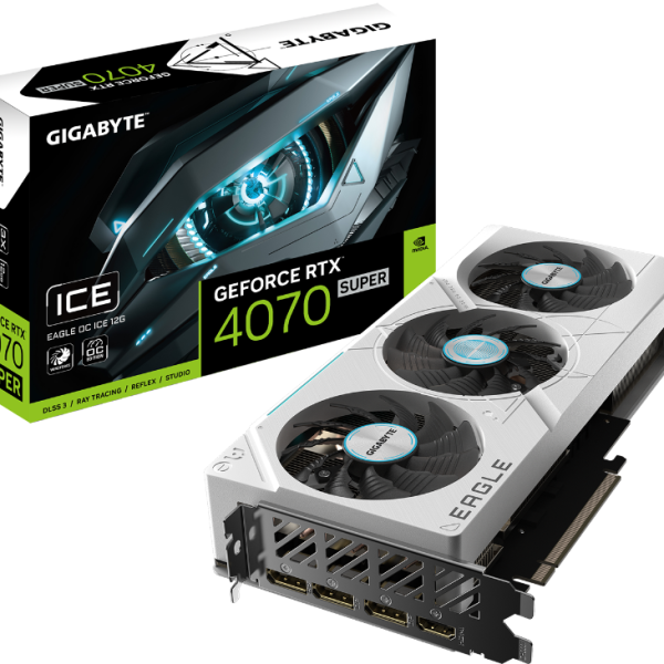 Видео карта GIGABYTE RTX 4070 SUPER EAGLE OC ICE