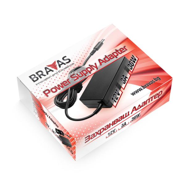 Захранващ адаптор 12V 3A 36W BRAVAS