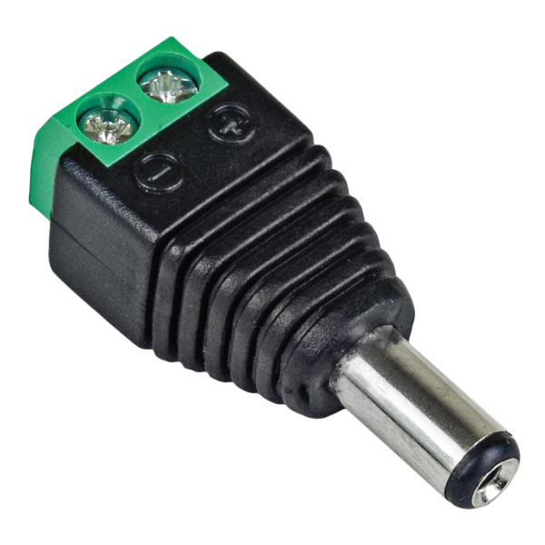 Захранващ конектор с болт BRAVAS 12v,2,1/5,5mm Мъжки