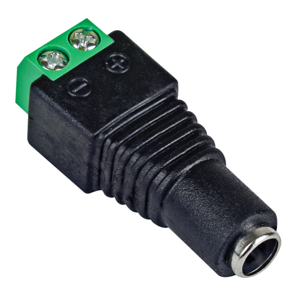 Захранващ конектор с болт 12v, женски 5.5 x 2.1mm,  D04